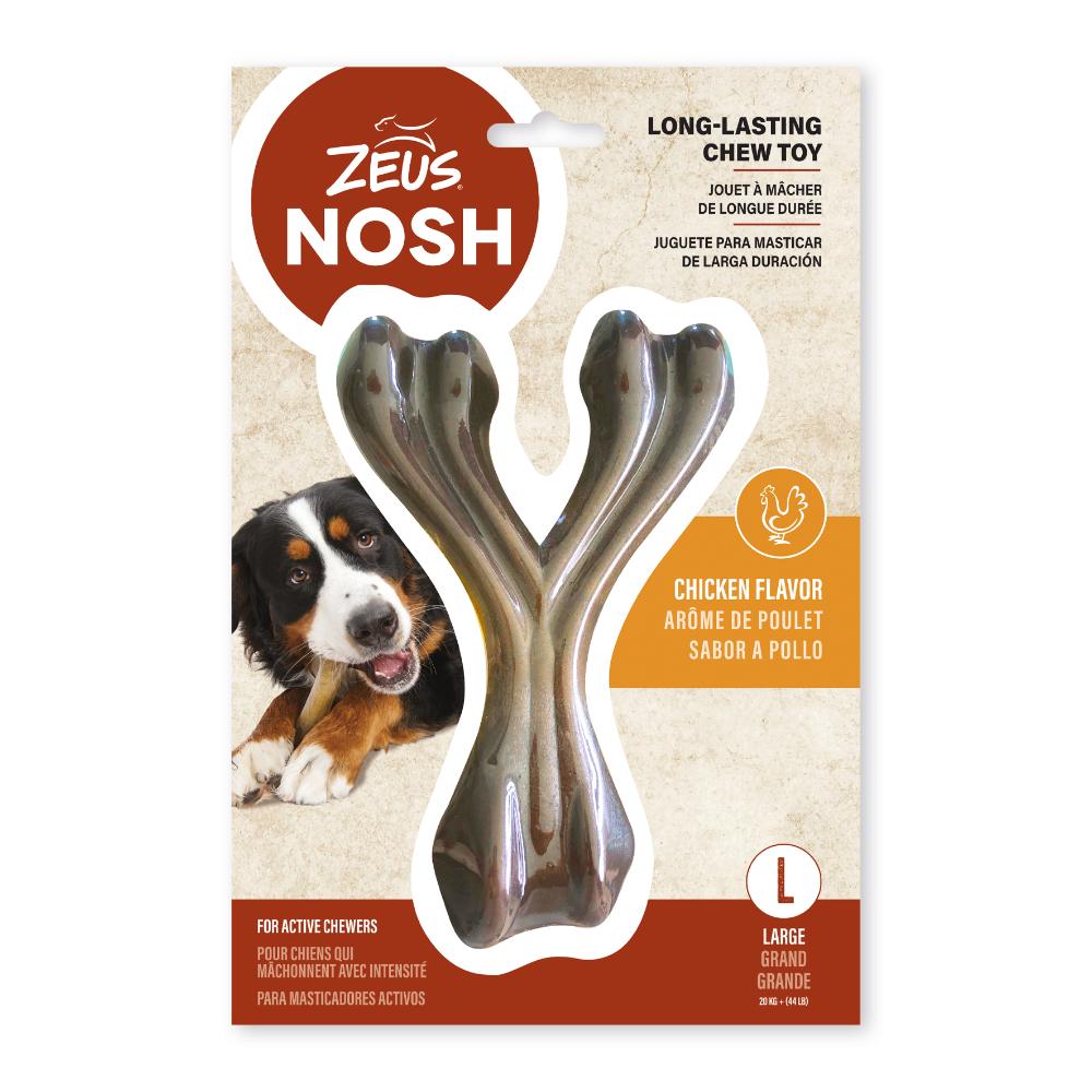 Hueso en forma de Y mordedor con aroma Zeus Nosh Strong 18cm