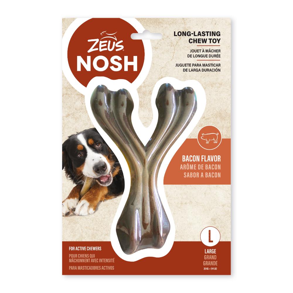Hueso en forma de Y mordedor con aroma Zeus Nosh Strong 11cm