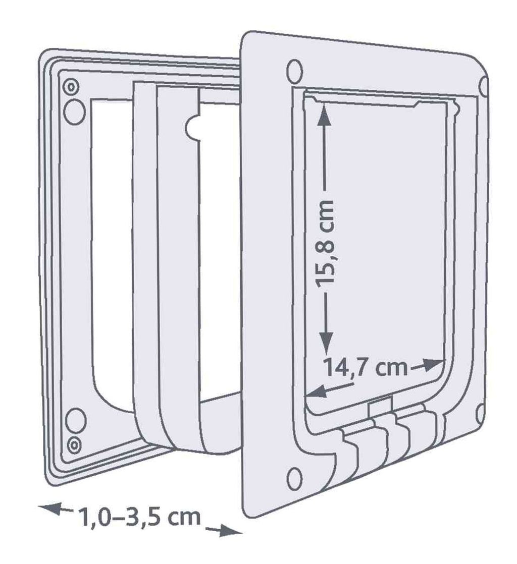 Trampilla Gatos 4 Opciones, Electromagnético blanco