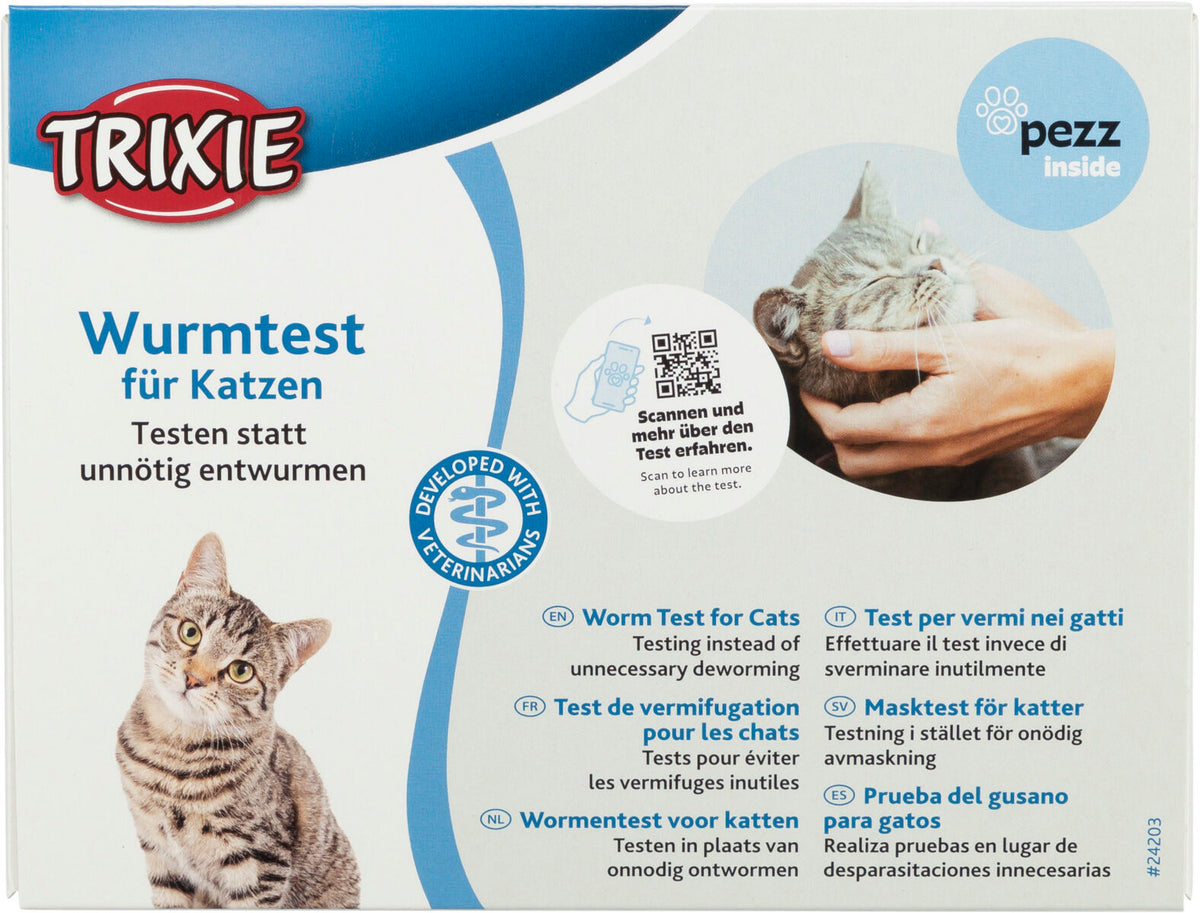 Prueba del gusano para gatos