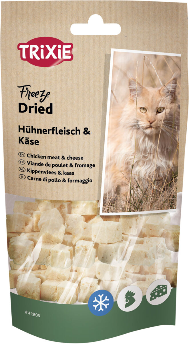 Freeze Dried carne de pollo & queso