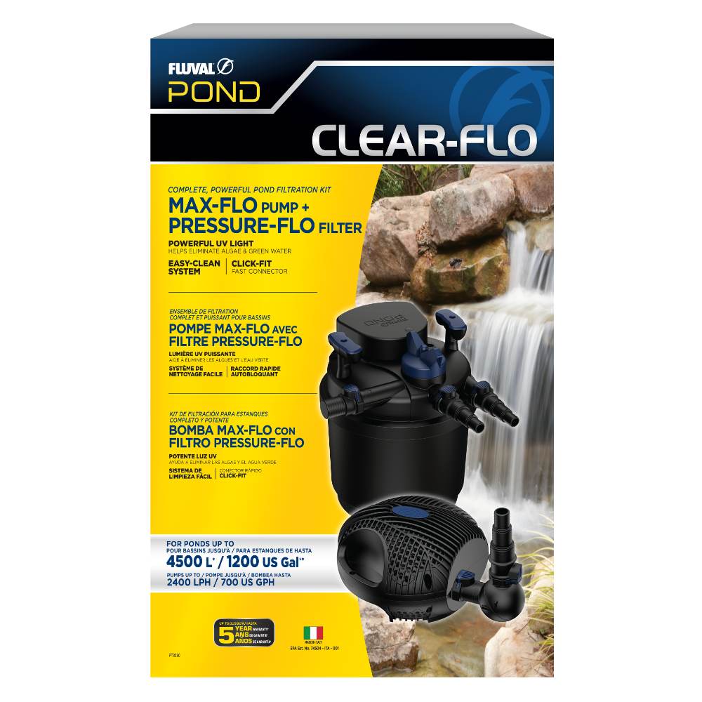 Kit Filtro y Bomba Clear-Flo UV Fluval Pond 21000