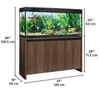 Acuario con iluminación LED bluetooth Fluval Roma de 240L