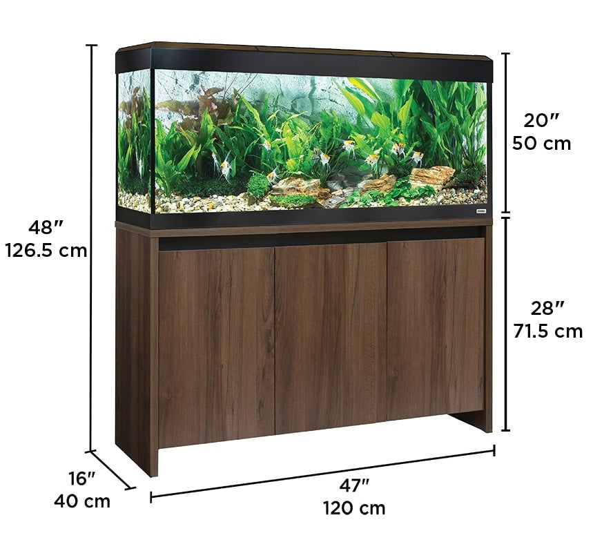 Acuario con iluminación LED bluetooth Fluval Roma de 240L