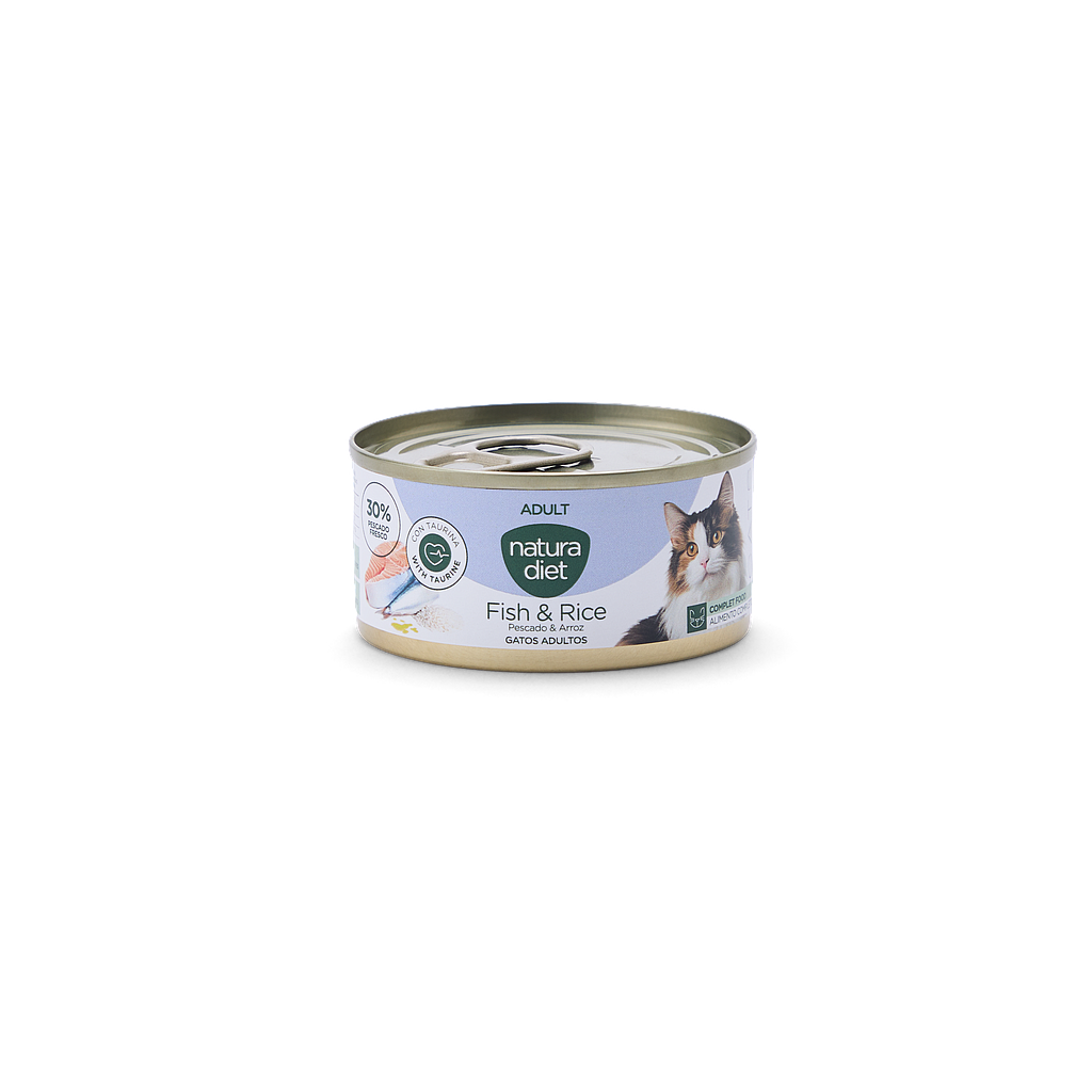 DNG NATURA DIET CAT PATE ADULT FISH & RICE 85 GR