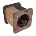 DUVO RASCADOR GATO TUNEL SQUARE MARRON 30 x 30 x 28 CM