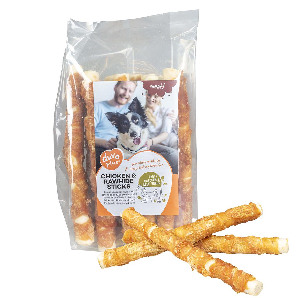 DUVO MEAT! PALOS DE POLLO Y PIEL NATURAL T-L 25 CM 1 KG
