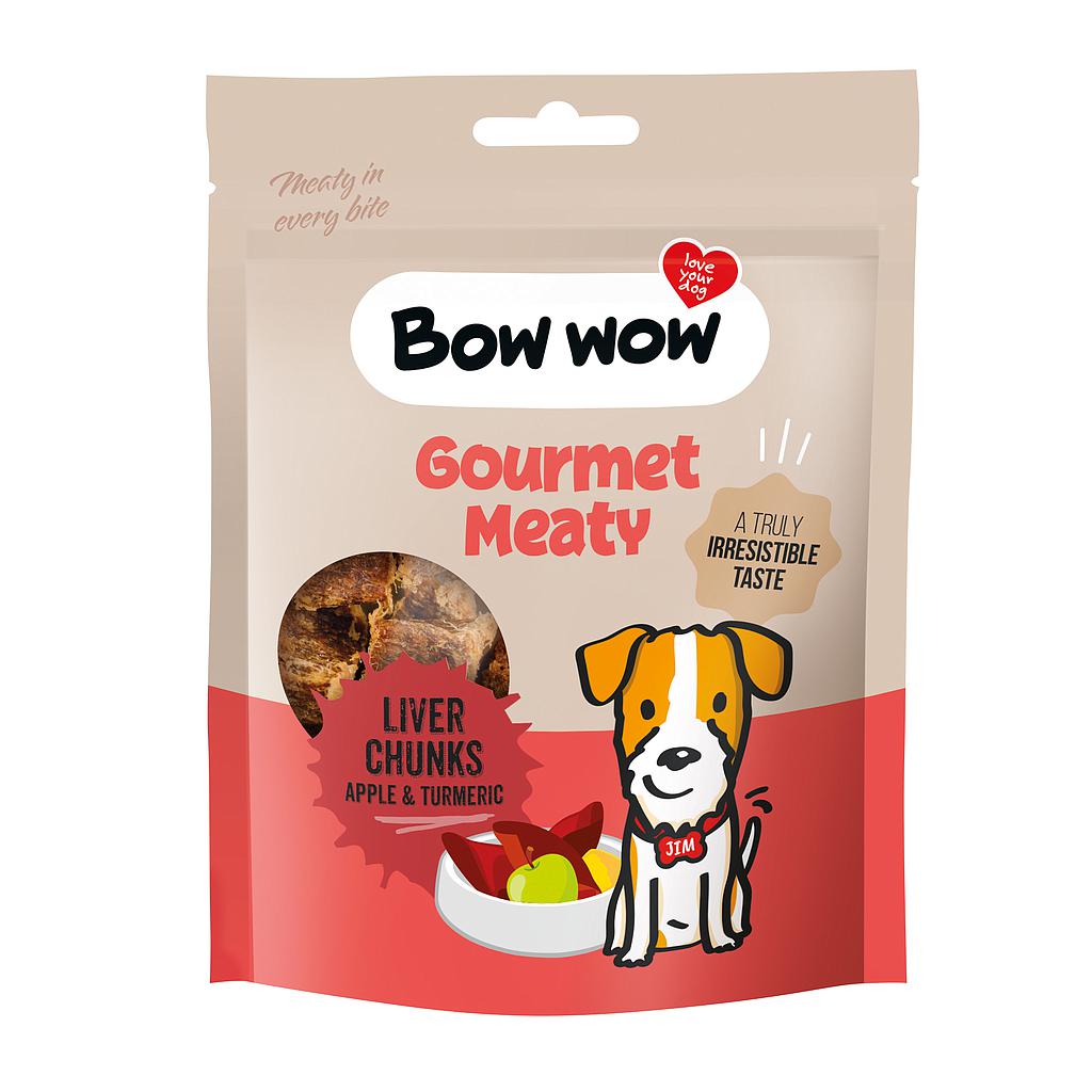 BOW WOW LIVER CHUNKS WITH APPLE & TURMERIC 60 GR / 15 BOLSAS