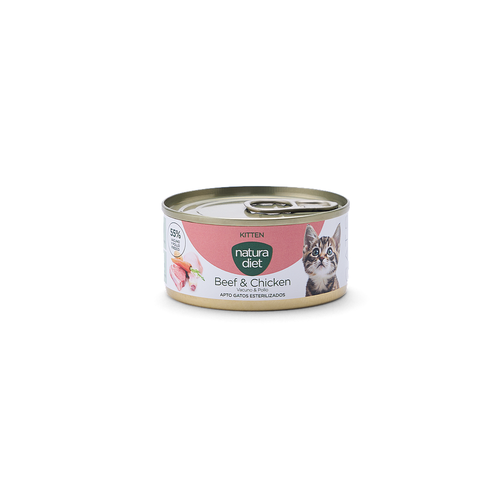 DNG NATURA DIET CAT PATE KITTEN BEEF & CHICKEN 85 GR
