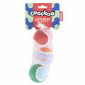 DUVO COOCKOO JUGUETE PERRO LET'S PLAY COLORES SURTIDOS 3 UNI 6,4 CM