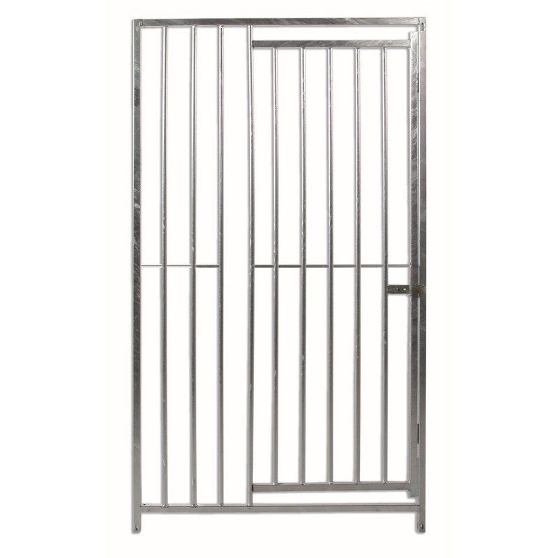 Frente de Boxes con Puerta para Perros ECO Barras 8 cm