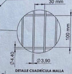 Frente de box para perros Copele ECO malla 3 x 10 cm con puerta – vista 4