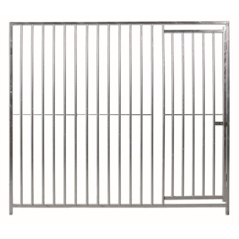 Frente de Boxes con Puerta para Perros ECO Barras 8 cm