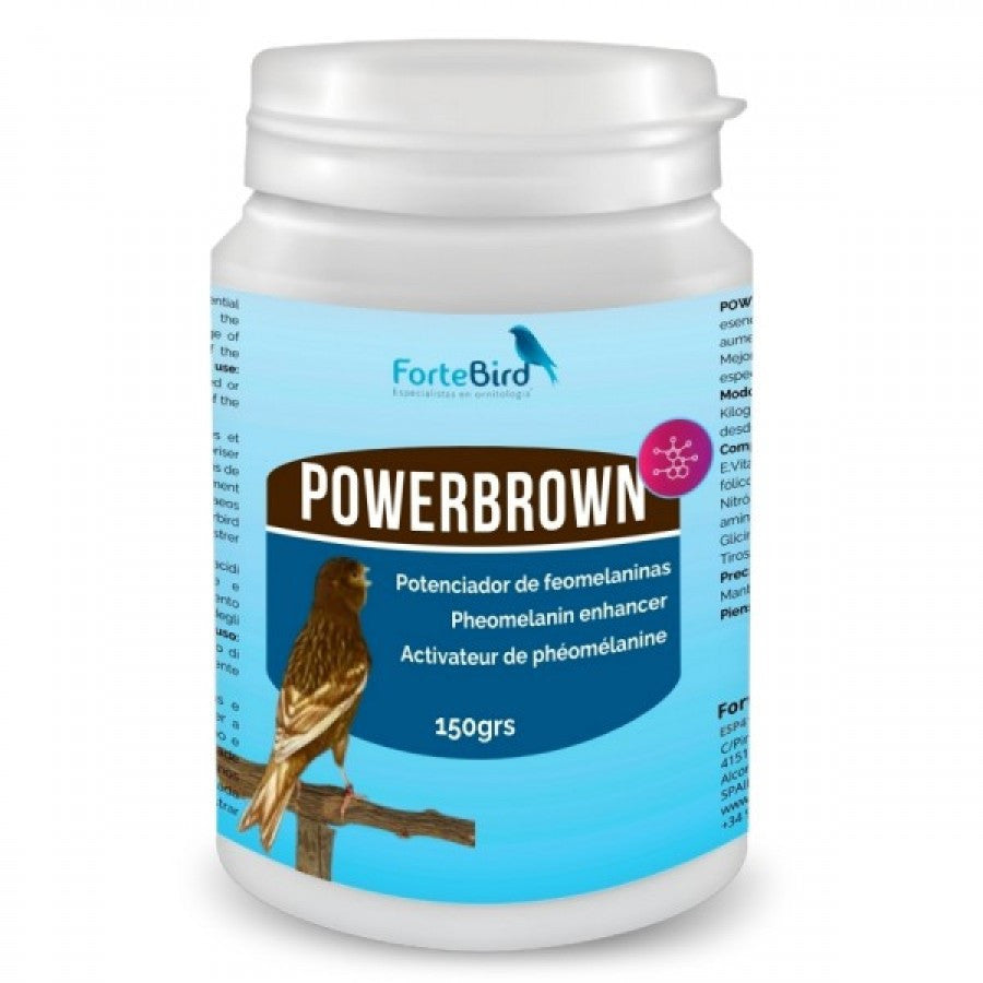 PowerBrown 150 grs | El potenciador perfecto de feomelaninas para el plumaje de sus aves