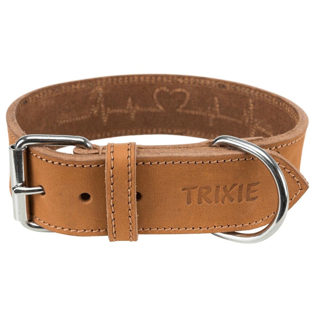 Collar de Cuero Engrasado Rustic "Heartbeat"