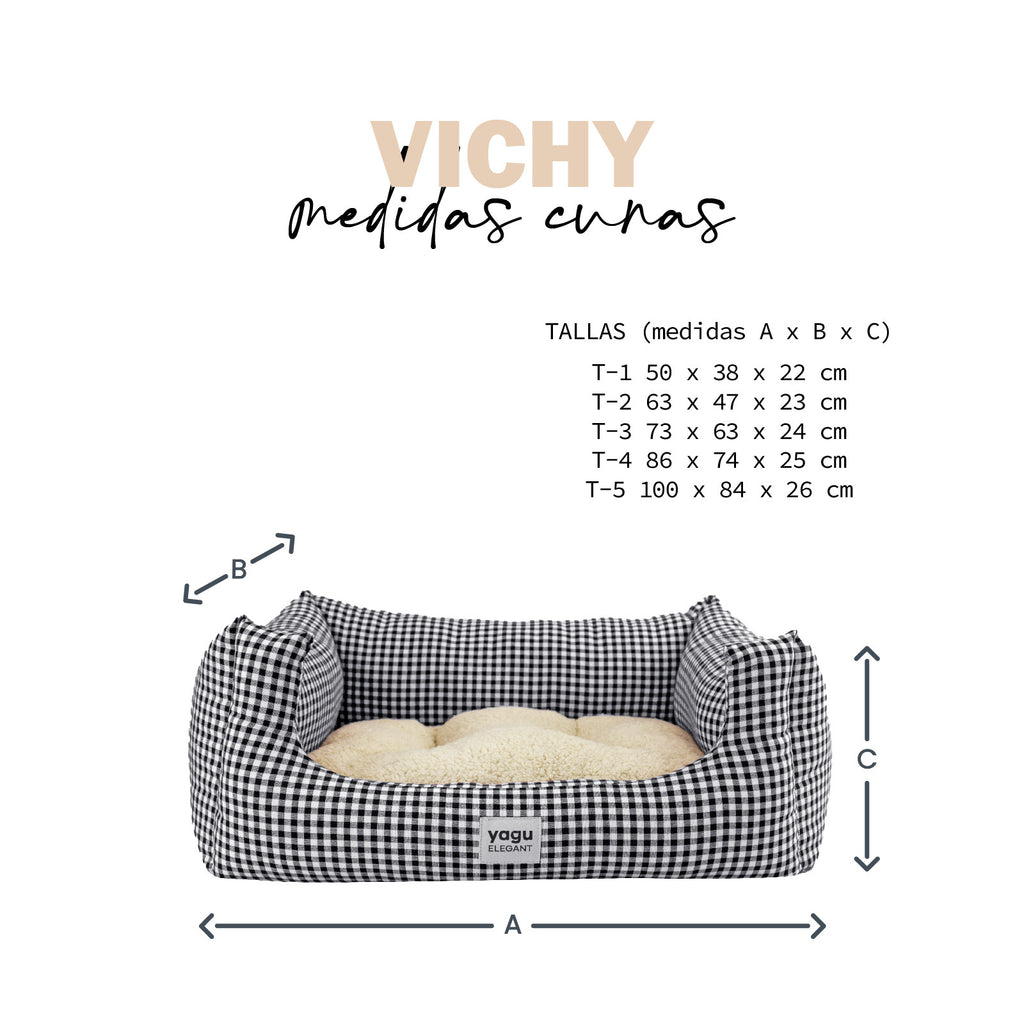YAGU CUNA CONFORT VICHY NEGRO