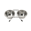 Soporte DUVO con Comederos de Acero Inoxidable