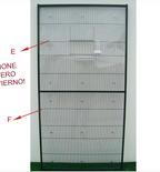 Panel PVC rígido transparente voladero pájaro (piezas A, B, B1, C, D, E, F)