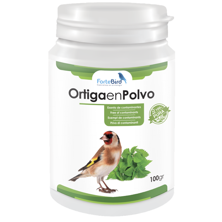 Ortiga en Polvo 100% Puro | Encelador natural para aves