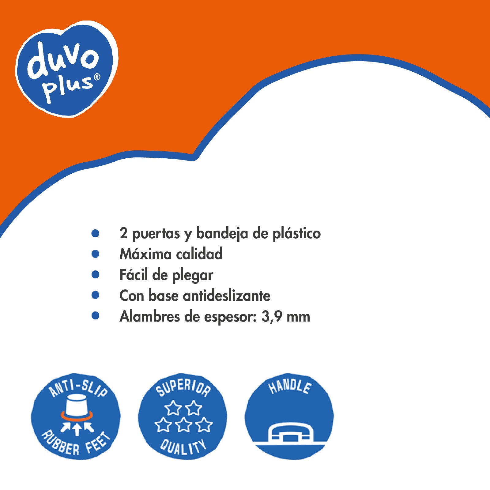 DUVO JAULA METAL NEGRA 2 PUERTAS