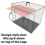 Jaula Para Perros Con Puerta Corredera Flamingo Nyo - Negro