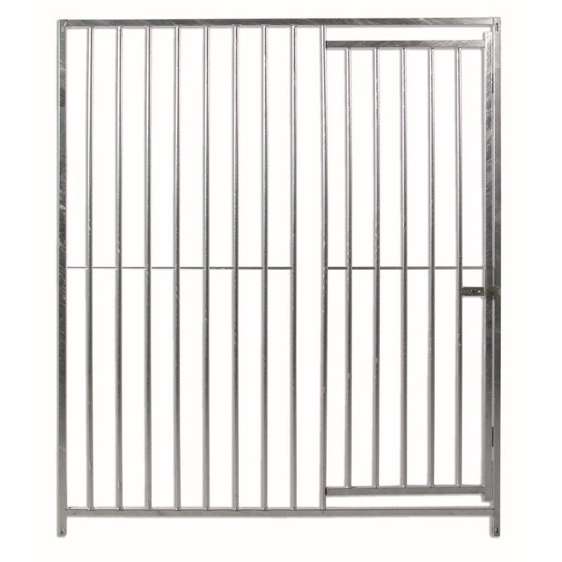 Frente de Boxes con Puerta para Perros ECO Barras 8 cm