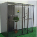 Voladero para loros 4 x 1 m con habitáculo de seguridad