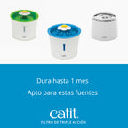 Catit Filtro de Triple Acción para Fuentes, 12 uds